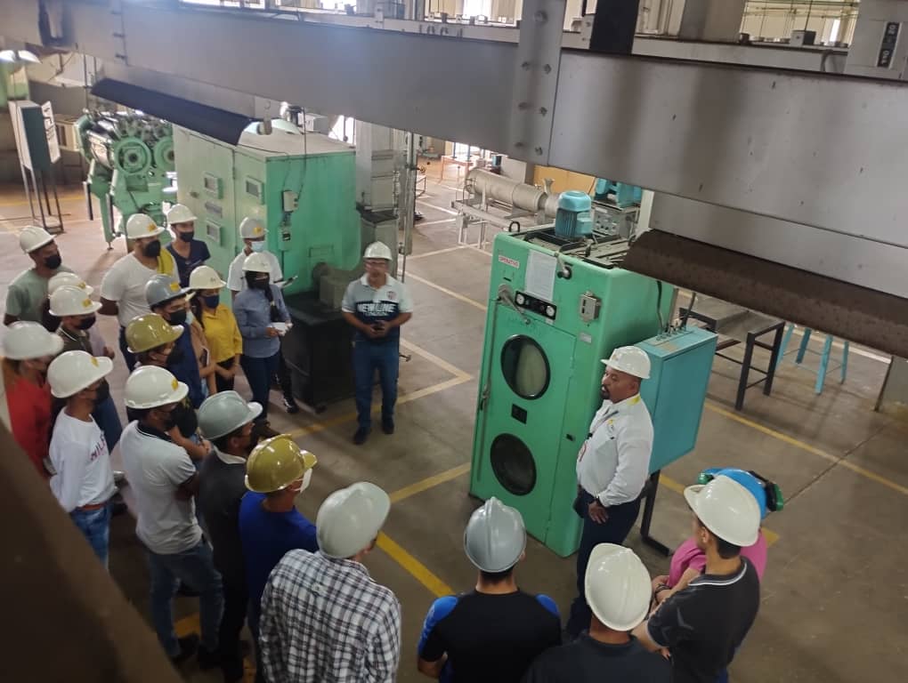 La Fundación CIEPE recibe a estudiantes de la Universidad Nacional Experimental Yaracuy (UNEY) en áreas de Coordinación de Procesos Agroindustriales (Planta Piloto)