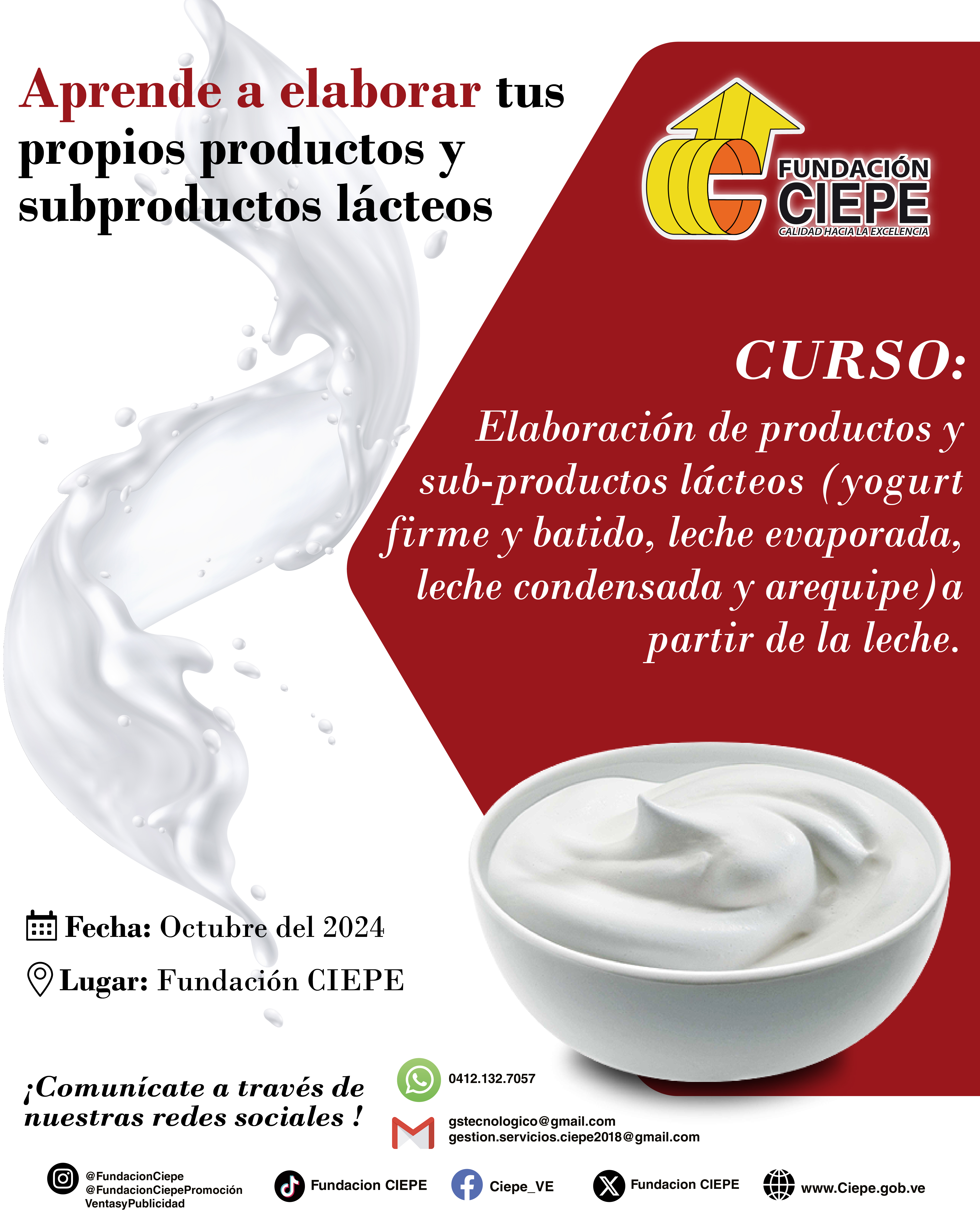 Fundación CIEPE Promociona Cursos para este Mes de Octubre 2024.